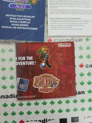 Zelda Oracle of Ages Game Boy Color
