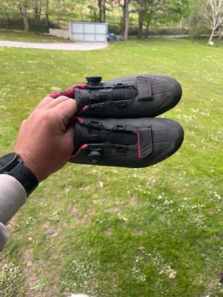 Zapatillas Fizik R5 Ciclismo Negro/Rosa