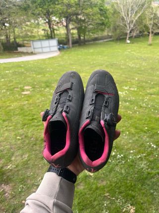 Zapatillas Fizik R5 Ciclismo Negro/Rosa