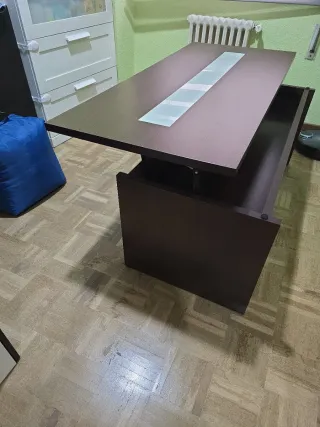 Mesa de centro moderna madera y cristal