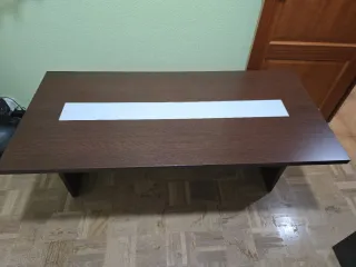 Mesa de centro moderna madera y cristal
