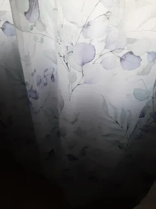 Cortinas decorativas con flores