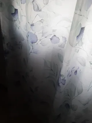 Cortinas decorativas con flores