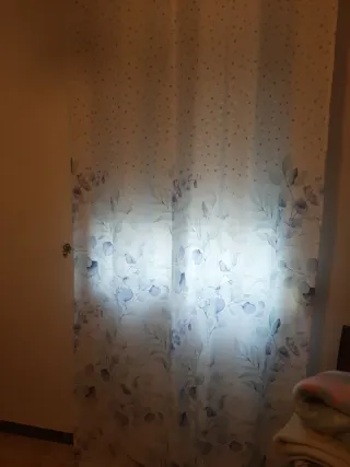 Cortinas decorativas con flores