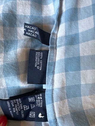 Camisa Tommy Hilfiger cuadros azul y blanco