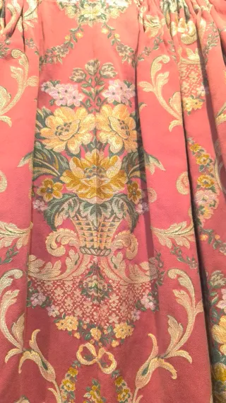 Traje Fallera Niña Rojo y Dorado