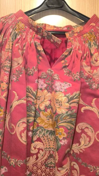 Traje Fallera Niña Rojo y Dorado