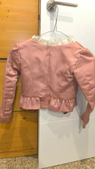 Traje Fallera Niña Rojo y Dorado