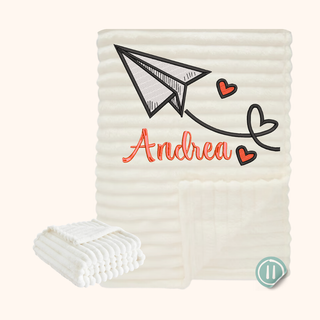 Manta bebé personalizada bordada 1x1.50m