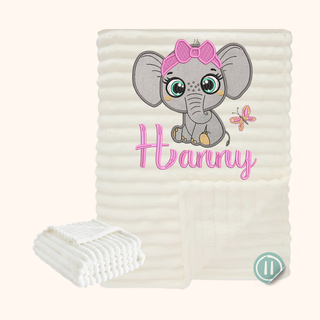Manta bebé personalizada bordada 1x1.50m