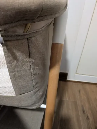 Minicuna con patas de madera Jané woods