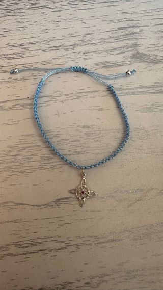 Pulsera Nudo de Brujas Plata Ley Artesanal