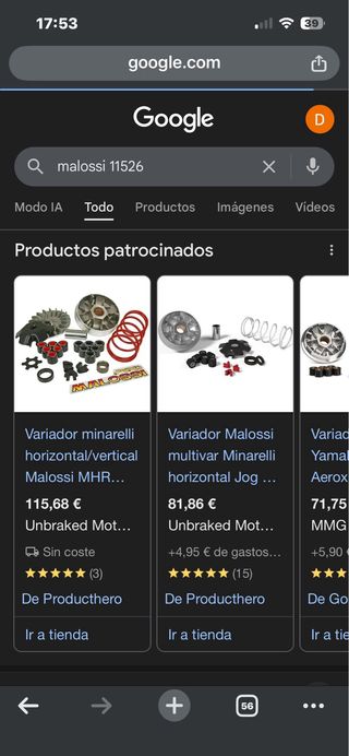 Variador Malossi Multivar Scooter