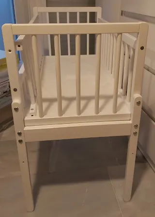Cuna colecho 40x80 madera blanca