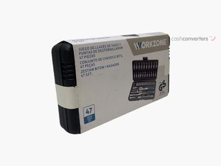 kit herramientas variadas workzone 47 piezas