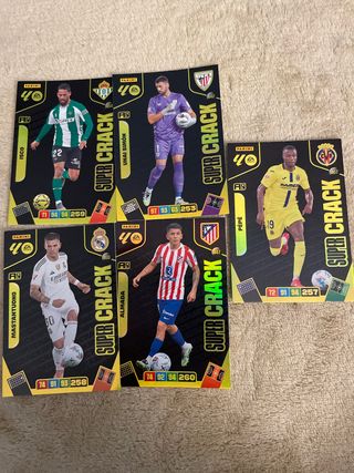 Lote 5 cromos fútbol Panini Adrenalyn XL