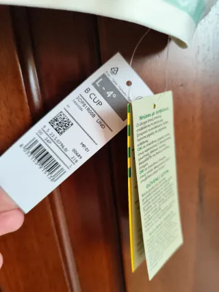 Reggiseno Benetton verde nuovo taglia L