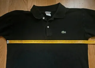 Polo Lacoste Negro Talla M
