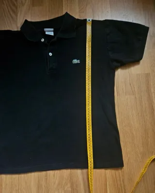 Polo Lacoste Negro Talla M