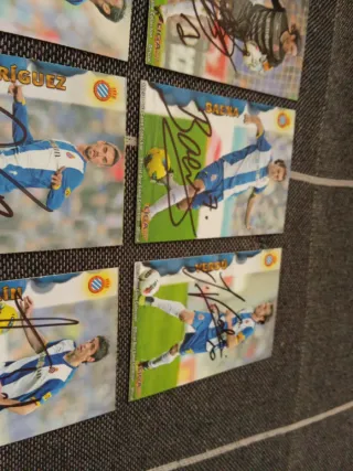 Cromos RCD Espanyol Firmados