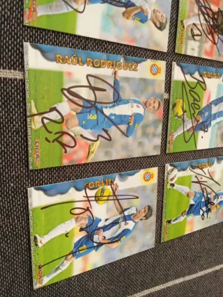 Cromos RCD Espanyol Firmados