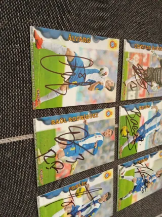 Cromos RCD Espanyol Firmados