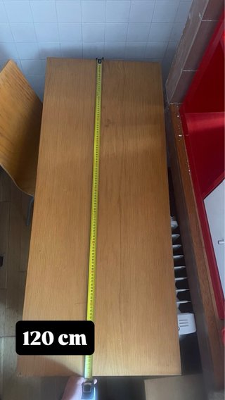 Mesa escritorio madera sencilla | ideal estudio