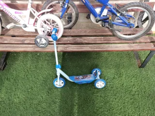 Bicicleta niña y patinete Frozen