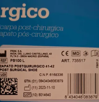 Zapatos Postquirúrgicos Talla 41 y 42