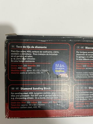 Taco de Lija Diamante Parkside