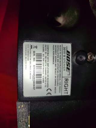 Altavoces Bosé 301 V