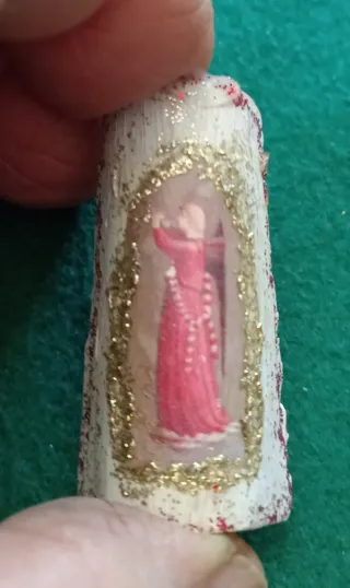 4 Magneti Fatti a Mano con Angeli su Coccio