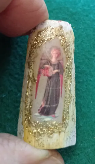 4 Magneti Fatti a Mano con Angeli su Coccio