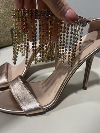 Sandalias Liu Jo Oro Rosa Joya