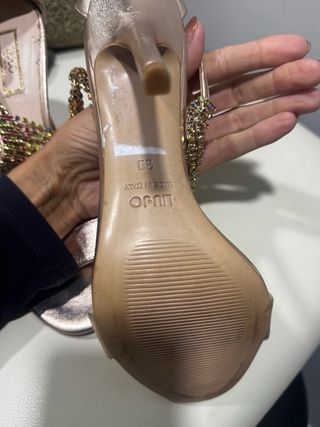 Sandalias Liu Jo Oro Rosa Joya