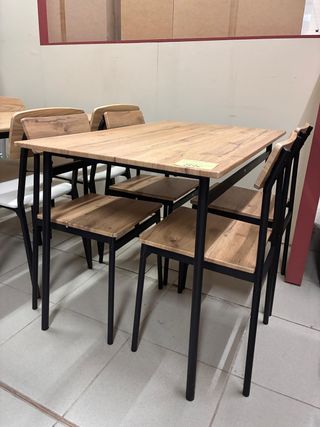 Mesa y 4 Sillas Cocina Madera NUEVA
