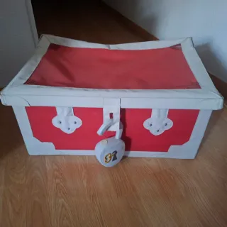 Cofre de tela para habitación infantil