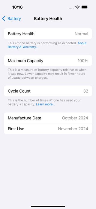 iPhone 16 128GB Negro Batería 100%