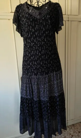 Vestito lungo foderato L/XL ma veste L