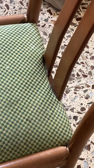 Comedor vintage extensible 6 sillas madera