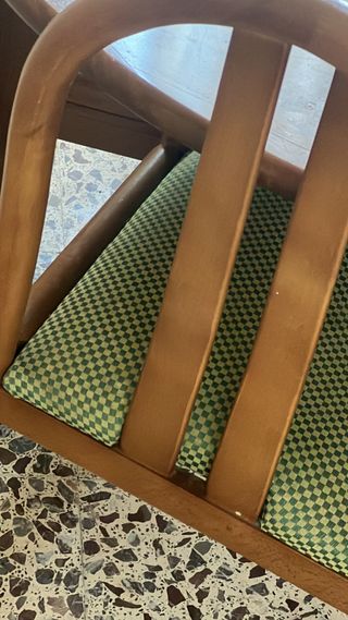 Comedor vintage extensible 6 sillas madera