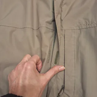 Giacca Quechua uomo beige impermeabile