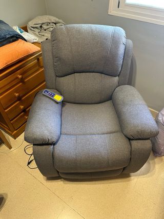 Sillón Masaje Reclinable Gris