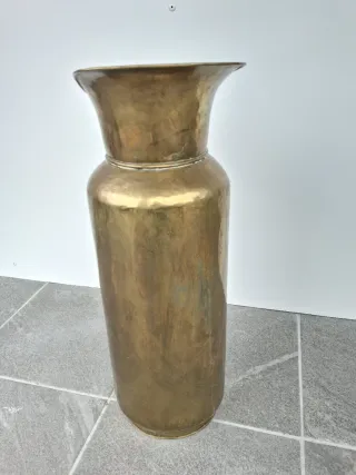 Jarrón Paraguas Latón Años 70, altura 55cm