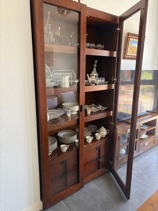 Vitrina madera Banak cristal