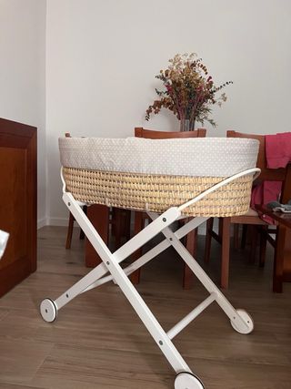 Moisés para bebé con soporte y ruedas