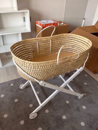 Moisés para bebé con soporte y ruedas