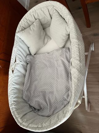 Moisés para bebé con soporte y ruedas