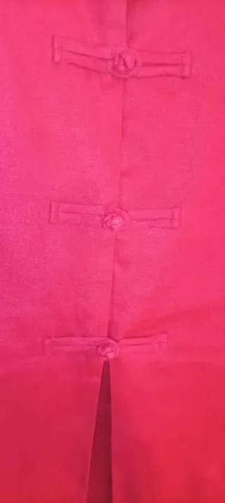 Gilet lungo vintage rosso taglia M