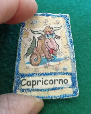 5 Magneti Segni Zodiacali Fatti a Mano